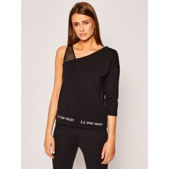 Bluzka Liu Jo Sport TA0168 J5003. Czarne koszule damskie Liu Jo Sport, m, bez wzorów, sportowe, bez kołnierzyka, bez rękawów. W wyprzedaży za 259,00 zł.