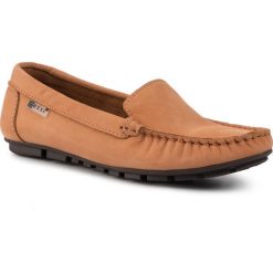 Mokasyny NESSI - 17130 Camel 9. Pomarańczowe mokasyny damskie Nessi, ze skóry, na płaskiej podeszwie. W wyprzedaży za 169,00 zł.