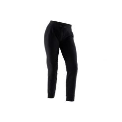 Spodnie dresowe regular Gym & Pilates 500 damskie. Czarne spodnie dresowe damskie marki DOMYOS, xl, z elastanu. Za 59,99 zł.