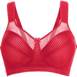 Biustonosz minimizer bez fiszbinów bonprix czerwony chili. Czerwone biustonosze bonprix, bez wzorów. Za 54,99 zł.