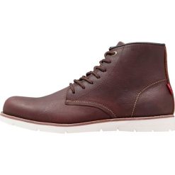 Levi's® JAX CLEAN Botki sznurowane dark brown. Brązowe botki męskie Levi's®, z materiału, na sznurówki. W wyprzedaży za 344,25 zł.