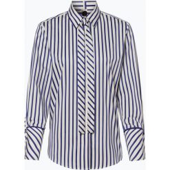 Marc Cain Collections - Bluzka damska, niebieski. Niebieskie bluzki damskie Marc Cain Collections, w paski, z bawełny, bez kołnierzyka, bez rękawów. Za 549,95 zł.
