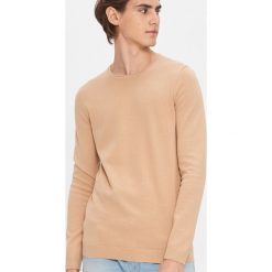 Sweter z bawełny organicznej - Beżowy. Brązowe swetry męskie House, s, bez wzorów, z bawełny, bez kołnierzyka, bez kaptura. Za 79,99 zł.