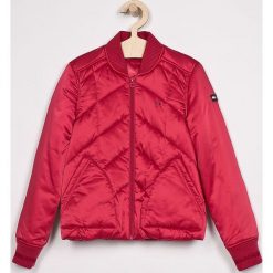 Tommy Hilfiger - Kurtka dziecięca 128-176 cm. Czerwone kurtki dziewczęce TOMMY HILFIGER, z poliesteru, krótkie. W wyprzedaży za 339,90 zł.