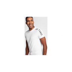 T-shirt męski TSM289 - biały. Białe koszulki męskie 4f, m, bez wzorów, bez kołnierzyka. W wyprzedaży za 29,99 zł.