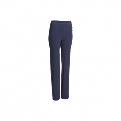Legginsy Regular Gym & Pilates FIT+ 500 damskie. Niebieskie legginsy damskie do fitnessu DOMYOS, l, z bawełny. Za 39,99 zł.