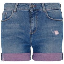 Szorty jeansowe Trussardi Jeans Short Seasonal 56J00094. Niebieskie szorty damskie Trussardi Jeans, bez wzorów, z elastanu. W wyprzedaży za 199,00 zł.