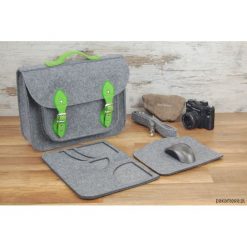 Torby na ramię męskie: Filcowa torba na laptop, torba na ramię 15