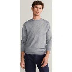 Mango Man - Sweter WILLY. Czarne swetry męskie s, z wełny, z okrągłym kołnierzem. Za 199,90 zł.