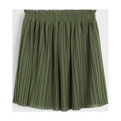 Mango Kids - Spódnica dziecięca Toia 110-164 cm. Brązowe spódniczki dziewczęce Mango Kids, bez wzorów, z poliesteru, z podwyższonym stanem, mini, rozkloszowane. Za 59,90 zł.