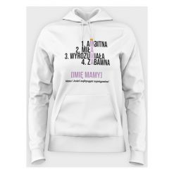 Bluza Ambitna, miła, wyrozumiała. Bluzy damskie MegaKoszulki, m, bez wzorów, bez rękawów. Za 84,90 zł.