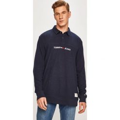 Tommy Jeans - Bluza. Niebieskie bluzy męskie Tommy Jeans, s, z aplikacjami, z bawełny, z kapturem, bez rękawów, bez kaptura. W wyprzedaży za 199,90 zł.