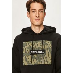Jack & Jones - Bluza. Szare bluzy męskie Jack & Jones, s, z nadrukiem, z bawełny, z kapturem, bez rękawów, z kapturem. W wyprzedaży za 89,90 zł.