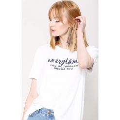 Bluzki damskie: Biała Bluzka Influencer