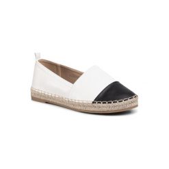 DeeZee WSS899-03 Biały. Białe espadryle damskie DeeZee, bez wzorów, ze skóry ekologicznej, bez obcasa. Za 69,99 zł.