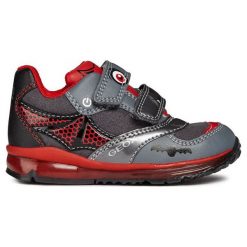Geox Tenisówki Chłopięce Todo 21 Ciemnoszare. Szare buty chłopięce sportowe marki Geox, z gumy. Za 259,00 zł.