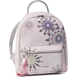 Plecak DESIGUAL - 20SAKP10 3025. Różowe plecaki damskie Desigual, bez wzorów, ze skóry ekologicznej, eleganckie, bez dodatków. Za 349,00 zł.