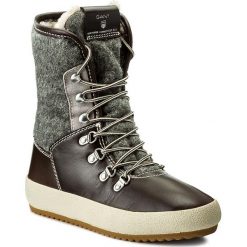 Buty zimowe damskie: Botki GANT - Amy 15541006 Dark Brown/Gray G460