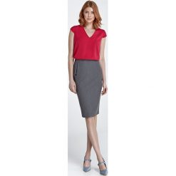 Szara spódnica z kieszeniami. moda biurowa !. Szare spódniczki damskie NIFE, do pracy, xl, bez wzorów, z elastanu, biznesowe, ołówkowe. Za 129,00 zł.