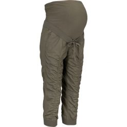 Spodnie ciążowe 3/4 bonprix ciemnooliwkowy. Zielone spodnie damskie bonprix. Za 79,99 zł.