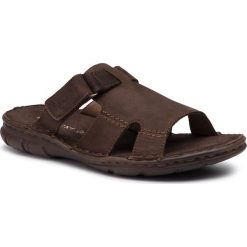 Klapki LASOCKI FOR MEN - MI08-C271-320-15 Chocolate Brown. Pomarańczowe klapki męskie Lasocki For Men, bez wzorów, ze skóry. Za 99,99 zł.