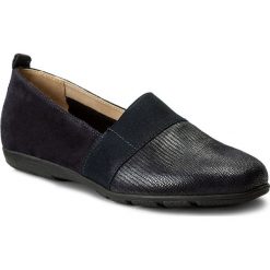 Półbuty CAPRICE - 9-24650-20 Ocean Rep Comb 814. Niebieskie półbuty damskie skórzane Caprice, na płaskiej podeszwie. W wyprzedaży za 139,00 zł.