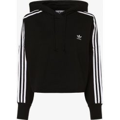 Adidas Originals - Damska bluza nierozpinana, czarny. Czarne bluzy damskie adidas Originals, bez wzorów, z bawełny, bez rękawów, bez kaptura. Za 259,95 zł.