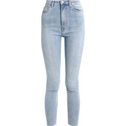 Weekday BODY HIGH LIGHT CUT Jeans Skinny Fit light blue. Niebieskie rurki damskie Weekday. Za 199,00 zł.