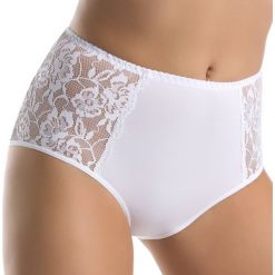 Klasyczne figi z podwyższonym stanem Fiona. Majtki damskie Teyli, l, bez wzorów, z bawełny. Za 26,59 zł.