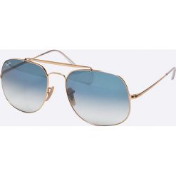 Ray-Ban - Okulary General. Żółte okulary przeciwsłoneczne damskie Ray-Ban. W wyprzedaży za 469,90 zł.