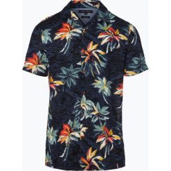 Tommy Hilfiger - Męska koszula z dodatkiem lnu, niebieski. Niebieskie koszule męskie TOMMY HILFIGER, m, bez wzorów, eleganckie, bez kołnierzyka, bez rękawów. Za 379,95 zł.