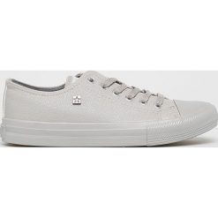 Big Star - Tenisówki. Szare trampki i tenisówki damskie BIG STAR, bez wzorów, z gumy, na sznurówki. W wyprzedaży za 69,90 zł.