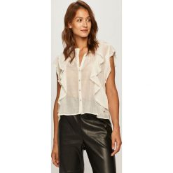 Pepe Jeans - Bluzka Mileva. Niebieskie bluzki damskie Pepe Jeans, s, bez wzorów, z bawełny, casualowe, bez kołnierzyka, bez rękawów. W wyprzedaży za 269,90 zł.