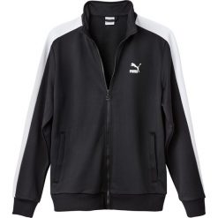 Bluza ze stójką. Czarne bluzy męskie rozpinane marki Puma, m, z bawełny, z długim rękawem, długie. Za 268,76 zł.