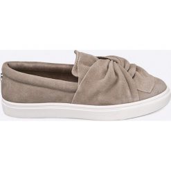 Steve Madden - Tenisówki. Szare trampki damskie slip on marki Steve Madden, ze skóry. W wyprzedaży za 179,90 zł.