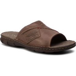 Klapki LASOCKI FOR MEN - MI08-C271-320-11 Brown. Pomarańczowe klapki męskie ze skóry. Za 99,99 zł.