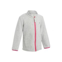 Bluza Gym & Pilates 520 dla maluchów. Szare bluzy męskie marki DOMYOS, bez wzorów, z elastanu, bez kołnierzyka, bez rękawów, bez kaptura. W wyprzedaży za 24,99 zł.