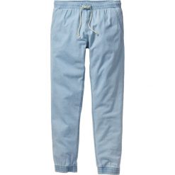 Jeansy męskie: Dżinsy bez zamka w talii Slim Fit Straight bonprix jasnoniebieski "heavy bleached"
