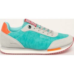 Big Star - Buty. Zielone buty sportowe damskie BIG STAR, bez wzorów, ze skóry, sportowe. W wyprzedaży za 139,90 zł.