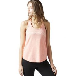Reebok Koszulka damska El Prime Group Snow Melange Tank pomarańczowy r. L (BK3946). Pomarańczowe t-shirty damskie Reebok, l. Za 87,00 zł.