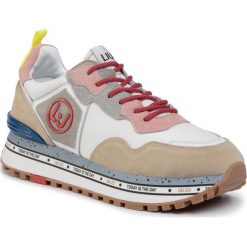 Sneakersy Liu Jo Maxi Alexa Running BXX051 PX003. Białe półbuty damskie Liu Jo, bez wzorów, bez obcasa, bez zapięcia. W wyprzedaży za 449,00 zł.