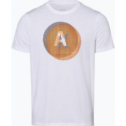 Armani Exchange - T-shirt męski, biały. Białe t-shirty męskie Armani Exchange, xl, z nadrukiem, bez kołnierzyka. Za 179,95 zł.