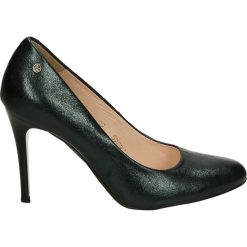 Czółenka - 5209 850 VERD. Czarne buty ślubne damskie Venezia, ze skóry. Za 169,00 zł.