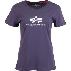 Koszulka t-shirt Alpha Industries Basic 196051-452 - fioletowy || grafitowy. Fioletowe koszulki damskie Alpha Industries, m, bez wzorów, bez kołnierzyka, bez rękawów. Za 64,99 zł.