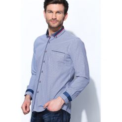 Granatowa Koszula Pinprick. Niebieskie bez kategorii marki Born2be, m. Za 39,99 zł.