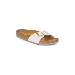 Klapki Birkenstock MADRID. Szare klapki damskie marki Birkenstock, z materiału. Za 194,30 zł.