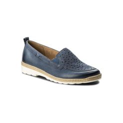 LASOCKI COMFORT WI23-VELWET-01. Niebieskie półbuty damskie Lasocki Comfort, bez wzorów, ze skóry, bez obcasa, bez zapięcia. Za 149,99 zł.