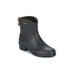 Kalosze Aigle MISS JULIETTE BOTTILLON FUR. Czarne kalosze damskie Aigle, bez wzorów. W wyprzedaży za 439,20 zł.