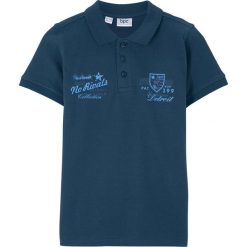 Shirt polo bonprix ciemnoniebieski. Niebieskie t-shirty chłopięce bonprix, bez wzorów, z krótkim rękawem. Za 32,99 zł.