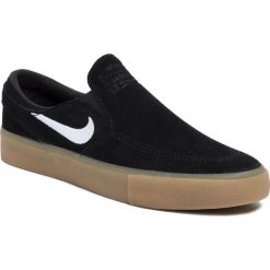 Buty NIKE - Sb Zoom Janoski Slip Rm AT8899 001 Black/White/Black. Czarne półbuty męskie Nike, na co dzień, bez wzorów, ze skóry, bez zapięcia. Za 339,00 zł.